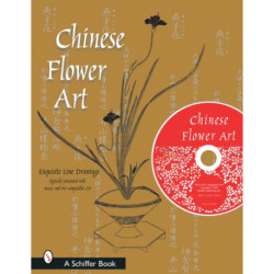 Chinese Flower Art: Line Drawings with CD