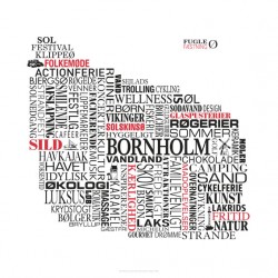 Associationsplakat Bornholm 50x50 cm