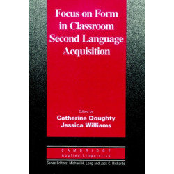 Focus on Form in Classroom Second Language Acquisition