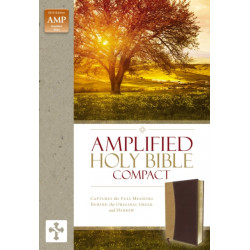 Amplified Holy Bible, Compact, Leathersoft, Tan/Burgundy: Captures the Full Meaning Behind the Original Greek and Hebrew