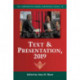 Text & Presentation, 2019