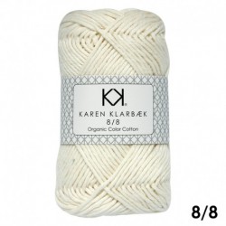 8/8 Nature White - KK Color Cotton økologisk bomuldsgarn fra Karen Klarbæk