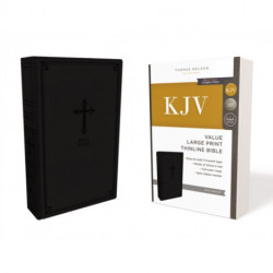 KJV Holy Bible: Value Large Print Thinline, Black Leathersoft, Red Letter, Comfort Print: King James Version: Holy Bible, King James Version
