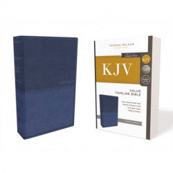 KJV Holy Bible: Value Thinline, Blue Leathersoft, Red Letter, Comfort Print: King James Version: Holy Bible, King James Version