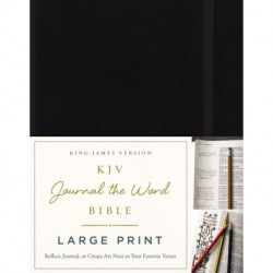 KJV Large Print Bible, Journal the Word, Reflect, Journal or Create Art Next to Your Favorite Verses (Black Hardcover, Red Letter, Comfort Print: King James Version, Holy Bible): Reflect, Journal, or Create Art Next to Your Favorite Verses