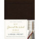 KJV Large Print Bible, Journal the Word, Reflect, Journal or Create Art Next to Your Favorite Verses (Brown Bonded Leather, Red Letter, Comfort Print: King James Version): Reflect, Journal, or Create Art Next to Your Favorite Verses