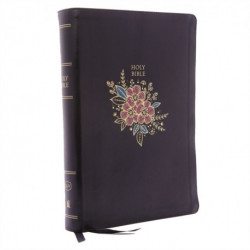 KJV Holy Bible: Super Giant Print with 43,000 Cross References, Deluxe Black Floral Leathersoft, Red Letter, Comfort Print (Thumb Indexed): King James Version: King James Version
