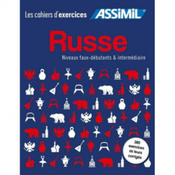 Coffret Cahiers d'exercices RUSSE: faux debutants + intermediaire