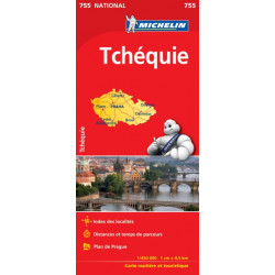 Czechia - Michelin National Map 755: Map