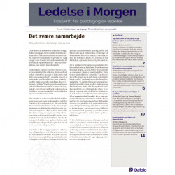 Ledelse i Morgen. Nr. 2. Oktober 2020. Tema: Skole-hjem-samarbejdet