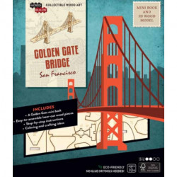 IncrediBuilds: San Francisco: Golden Gate Bridge Book and 3D Wood Model