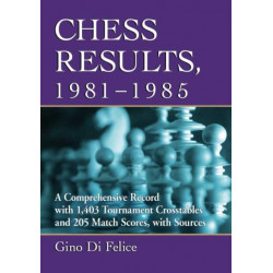 Chess Results, 1981-1985: A Comprehensive Record with 1,508 Tournament Crosstables and 205 Match Scores, with Sources