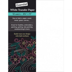 Essential White Transfer Paper: 12 Sheets, 8 1/2  x 11