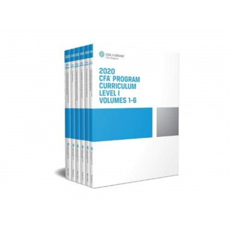 CFA Program Curriculum 2020 Level I Volumes 1-6 Box Set