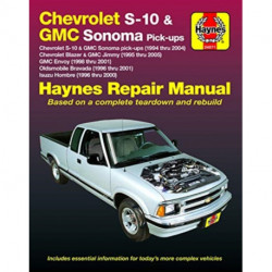 Chevrolet S-10 & Blazer ('94-'05): Chevrolet S-10 & GMC Sonoma Pick-Ups (1994 Thru 2004), Chevrolet Blazer & GMC Jimmy (1995 Thru 2005), GMC Envoy (1998 Thru 2001), Oldsmobile Bravada (1996 Thru 2001) & Isuzu Hombre (1996 Thru 2000)