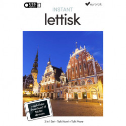 Lettisk begynder- og parlørkursus USB & download