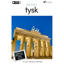 Tysk begynder- og parlørkursus USB & download