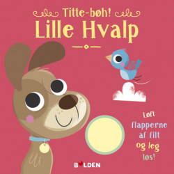 Titte bøh! Lille hvalp: med filt-flapper