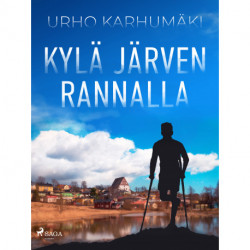 Kylä järven rannalla
