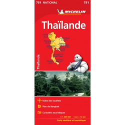 Thailand - Michelin National Map 751: Map