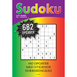 Sudoku: Let til svær med 682 opgaver