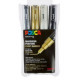 Posca Paint Marker - Metallic x4 - 1 mm