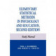Elementary Statistical Methods in Psychology: and Education, Study Manual