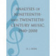 Analyses of Nineteenth- and Twentieth-Century Music, 1940-2000