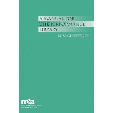 A Manual for the Performance Library