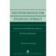 Solutions Manual for Financial Literacy: Introduction to the Mathematics of Interest, Annuities, and Insurance