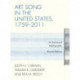 Art Song in the United States, 1759-2011: An Annotated Bibliography