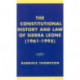 The Constitutional History and Law of Sierra Leone (1961-1995)
