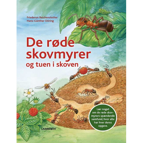 De røde skovmyrer og tuen i skoven