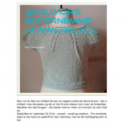 Gurlimors supernemme sommerbluse: strikkeopskrift