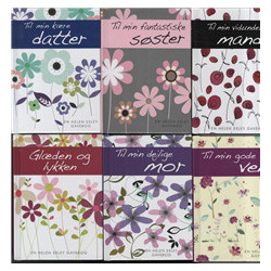 Sortiment 1 - blomsterserien - 6 titler a 6 stk.: excl. display