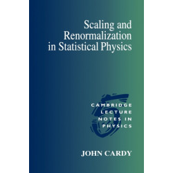 Scaling and Renormalization in Statistical Physics