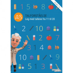 A3 - Talforståelse, Leg med tallene fra 11 til 20: MatematikFessor træningshæfte (1 stk)