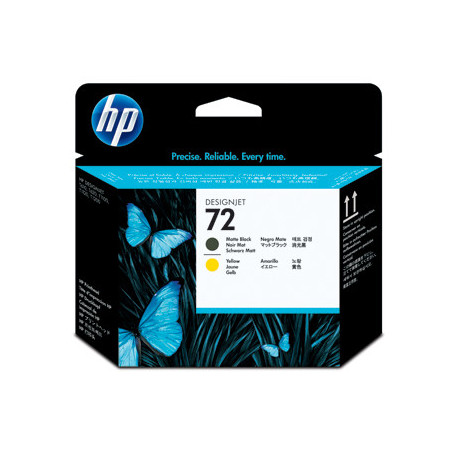 HP 72 matte black & yellow printhead (C9384A) 