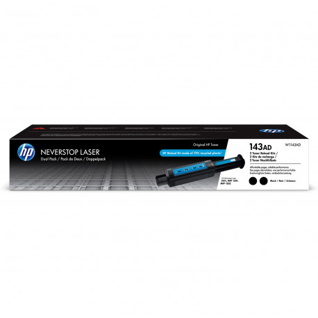 HP 143AD Neverstop Toner Reload Kit 2-Pack (W1143AD) 