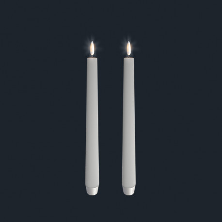 Kronelys: dobbeltpakke (Ivory - 2,3 x 23 CM)