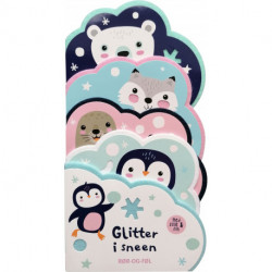 Glitter i sneen: med folie og filt