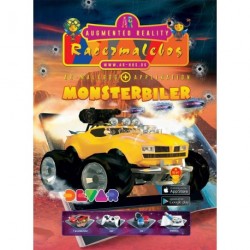 Racermalebog: Monsterbiler: Levende malebog og racerspil i Augmented Reality