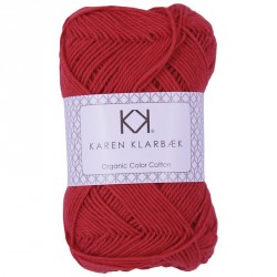 8/4 Poppy Red - KK Color Cotton økologisk bomuldsgarn fra Karen Klarbæk