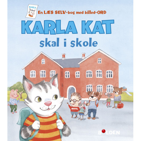 Karla Kat skal i skole: En læs selv-bog med billed-ord
