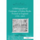 A Bibliographical Catalogue of Italian Books Printed in England 1558–1603