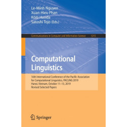 Computational Linguistics: 16th International Conference of the Pacific Association for Computational Linguistics, PACLING 2019, Hanoi, Vietnam, October 11–13, 2019, Revised Selected Papers