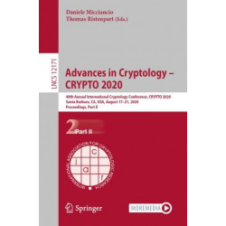 Advances in Cryptology – CRYPTO 2020: 40th Annual International Cryptology Conference, CRYPTO 2020, Santa Barbara, CA, USA, August 17–21, 2020, Proceedings, Part II
