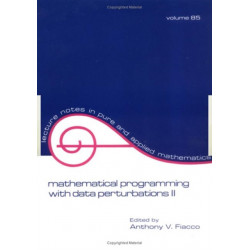Mathematical Programming with Data Perturbations II, Second Edition