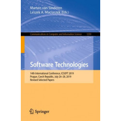 Software Technologies: 14th International Conference, ICSOFT 2019, Prague, Czech Republic, July 26–28, 2019, Revised Selected Papers