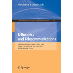 E-Business and Telecommunications: 16th International Conference, ICETE 2019, Prague, Czech Republic, July 26–28, 2019, Revised Selected Papers